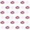 Seamless pattern with delicate peonies and hearts