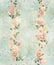 seamless, pattern, with delicate roses and monograms, shabby chic, retro