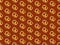 Seamless pattern of delicious pretzels. hand-drawn illustration. Cute vector cartoon food texture. Traditional baked pretzels,