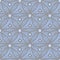 Seamless pattern design with hexagonal lace motif