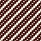 Seamless pattern with diagonal braid ornament. Outline stripes surface background. Symmetric geometric motif.