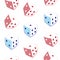 Seamless pattern dice