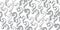 Seamless pattern with different question marks