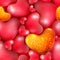 Seamless pattern with different sized hearts to the Happy Valentine\'s day