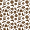 Seamless pattern with different sweet icons