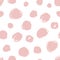 Seamless pattern with distressed dry brush circles and spots