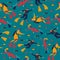 Seamless pattern with divers