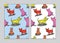 Seamless pattern dogs cartoon for book cover, paper, wallpaper, Gift Wrap, wale, fabric