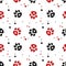 Seamless pattern with dogs paws.