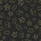 Seamless pattern of doodle queen or king crowns