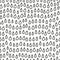 Seamless pattern with doodle rain drops.