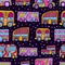 Seamless pattern with doodle recreational vechicles-1