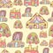 Seamless pattern with doodle recreational vechicles-4