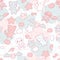 Seamless pattern with doodle. Vector kawaii