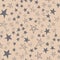 Seamless pattern, dot star starfall, vector illustration design with star