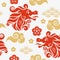 Seamless pattern with Dragon. Symbol of 2024. Year of the Dragon.