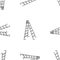 Seamless pattern of drawn folding ladders