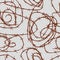 Seamless pattern from drawn rusty barbed wire