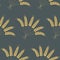 Seamless pattern, ear of wheat rye, rural harvest dark background, vector for textiles, wallpaper and wrapping paper