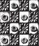 seamless pattern with elements of old architecture