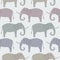 Seamless pattern with elephant