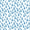 Seamless pattern with embroidery stitches imitation little blue