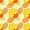 Seamless pattern, endless texture - stylized flowers - graphics. Plants. Design elements
