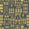 Seamless pattern Europe house or apartments