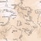 Seamless pattern with european maps in sketch style