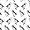 Seamless pattern. Exotic birds puffin