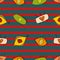 Seamless pattern with eyes. Bright colors.