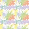 Seamless pattern for fabric with abstract spots of light shades