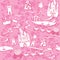 Seamless pattern with fairytale land - castles, la