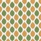 Seamless pattern with fall leaf, abstract geometric polka leaf design