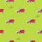 Seamless pattern with farm combine