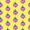 Seamless pattern with fashionable patch set