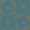 Seamless Pattern with Feathers olive on a turquoise background.