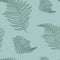 Seamless pattern with fern. Bright hawaiian design with tropical plants.