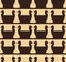 Seamless pattern figure chess King and horse.