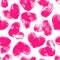 Seamless pattern with fingerprint hearts.