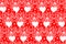 Seamless pattern with Fire hearts. Cute handmade illustration. Seamless backdrop for arts, wallpapers, web, fabrics