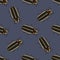 Seamless pattern with firefly beetle Lampyridae. photinus pyralis. hand-drawn firefly .