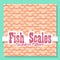 Seamless Pattern Fish Scales Special Package Beautiful Orange Color Vector Format