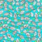 Seamless pattern of fish. Sea live.Textile and wallpaper sea background. Abstract waves with fishes pattern. Sea bottom. Ocean.