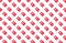 Seamless pattern of the flags of Denmark in diagonal rows on a white background