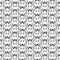 Seamless pattern - a flock of wolves. Black and white