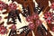 Seamless pattern with floral Illustration, Indonesian batik motif