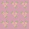 Seamless pattern floral symmetrical background