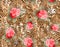 Seamless pattern Flower and Background for Print Fashionable print.Fashion and Stylish Background