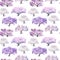 Seamless pattern of flowering Chinese acacia garden painted in w